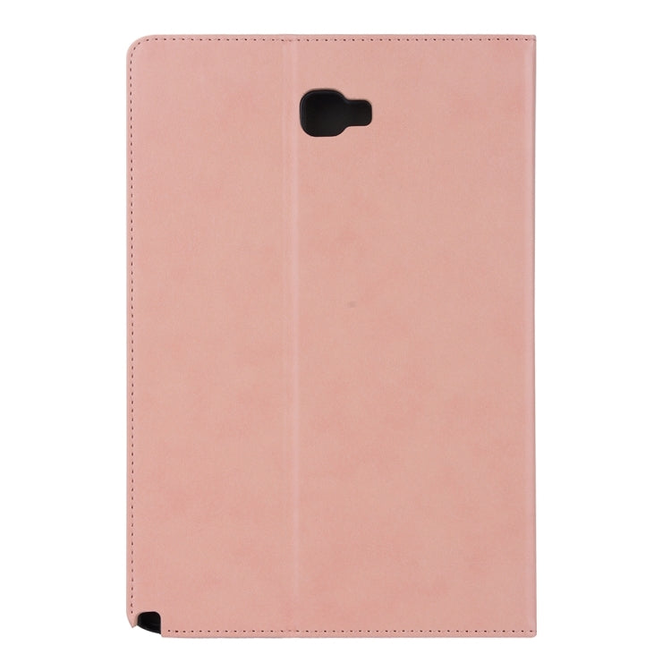 For Galaxy Tab A 10.1 (2016) / P585 Cowhide Texture Horizontal Flip Leather Case with Holder & Card Slot & Wallet & Hand Strap