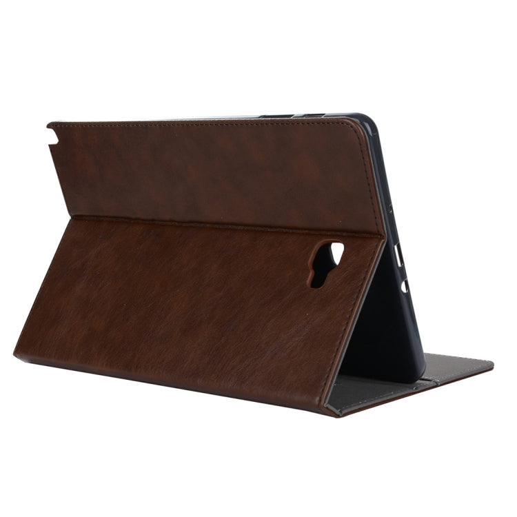 For Galaxy Tab A 10.1 (2016) / P585 Cowhide Texture Horizontal Flip Leather Case with Holder & Card Slot & Wallet & Hand Strap
