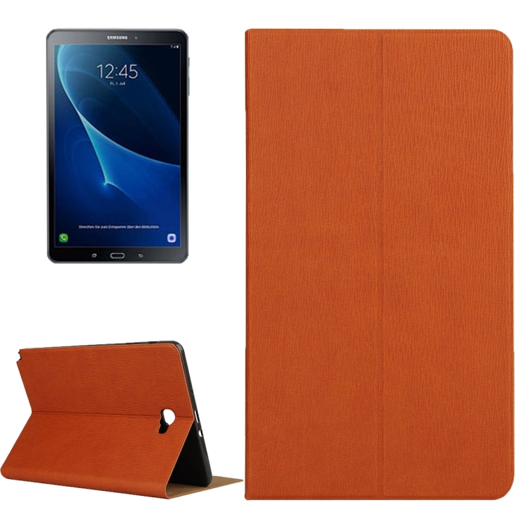 For Galaxy Tab A 10.1 (2016) / P585 Bark Texture Horizontal Flip Leather Case with Holder