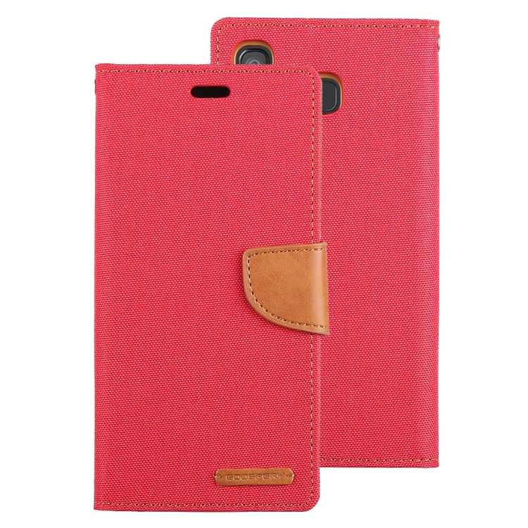 GOOSPERY FANCY DIARY Denim Texture Horizontal Flip Leather Case for Galaxy A8 (2018), with Holder & Card Slots & Wallet
