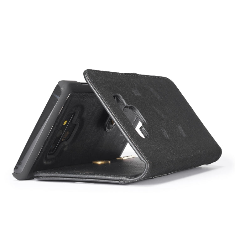 DG.MING Crazy Horse Texture Flip Detachable Magnetic Leather Case for Galaxy Note 9, with Holder & Card Slots & Wallet