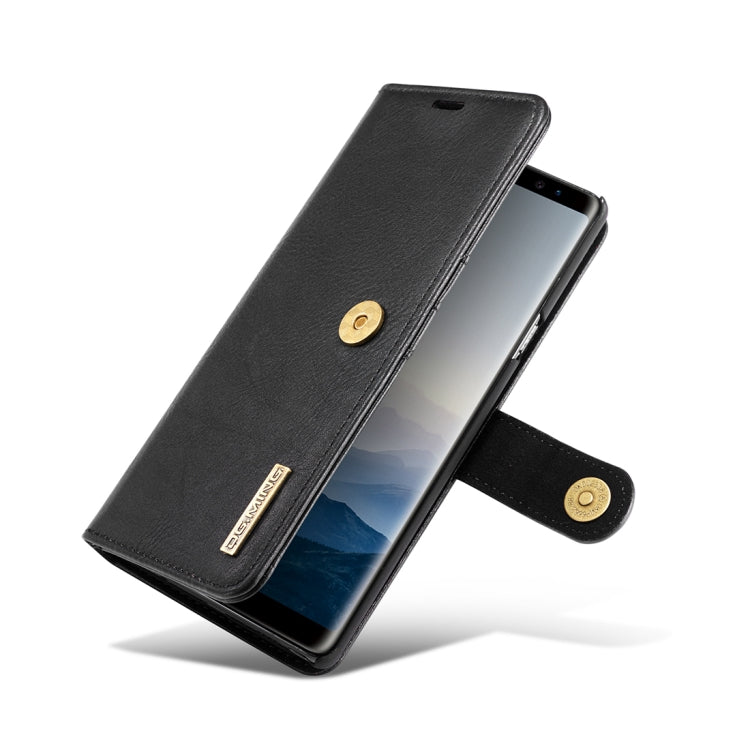 DG.MING Crazy Horse Texture Flip Detachable Magnetic Leather Case for Galaxy Note 9, with Holder & Card Slots & Wallet