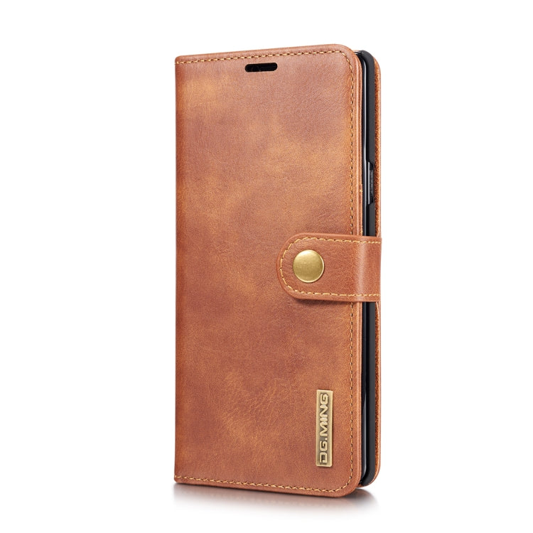DG.MING Crazy Horse Texture Flip Detachable Magnetic Leather Case for Galaxy Note 9, with Holder & Card Slots & Wallet