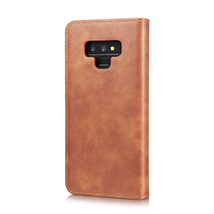DG.MING Crazy Horse Texture Flip Detachable Magnetic Leather Case for Galaxy Note 9, with Holder & Card Slots & Wallet