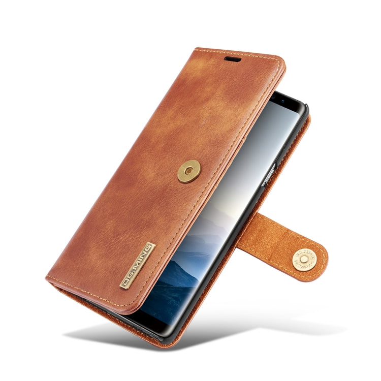 DG.MING Crazy Horse Texture Flip Detachable Magnetic Leather Case for Galaxy Note 9, with Holder & Card Slots & Wallet