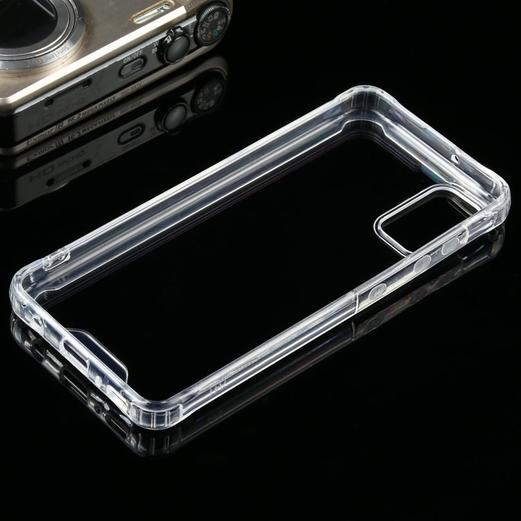 For Samsung Galaxy A41 Four-corner Shockproof Transparent TPU + PC Protective Case