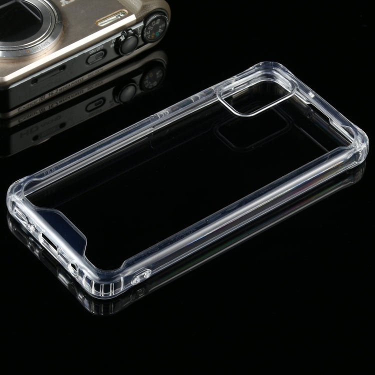 For Samsung Galaxy A41 Four-corner Shockproof Transparent TPU + PC Protective Case