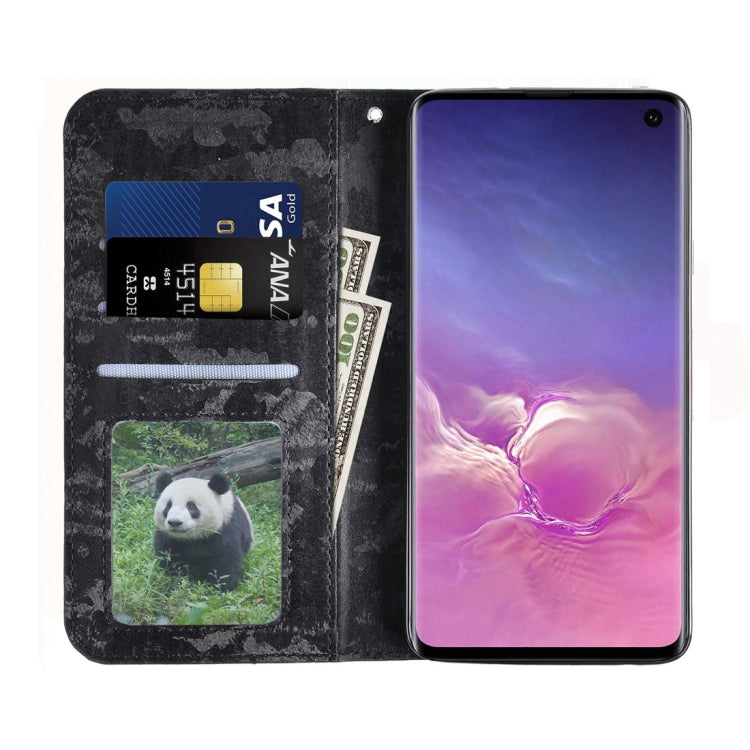 Horizontal Flip 3D Gradient Color PU + TPU Leather Case for Galaxy S10, with Holder & Card Slots & Photo frame