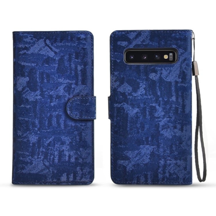 Horizontal Flip 3D Gradient Color PU + TPU Leather Case for Galaxy S10, with Holder & Card Slots & Photo frame