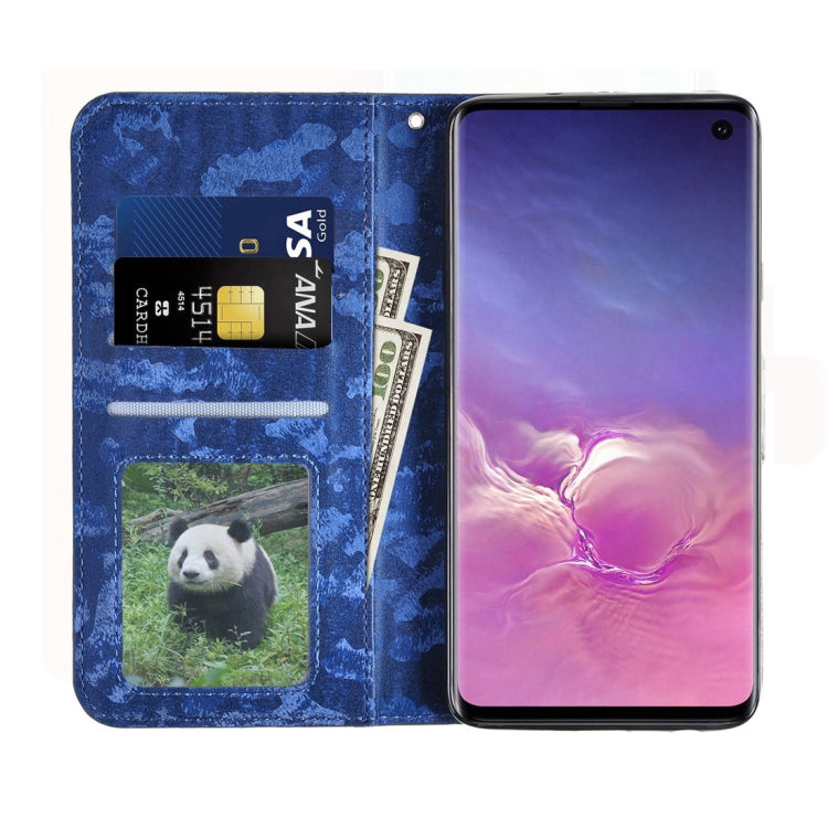 Horizontal Flip 3D Gradient Color PU + TPU Leather Case for Galaxy S10, with Holder & Card Slots & Photo frame