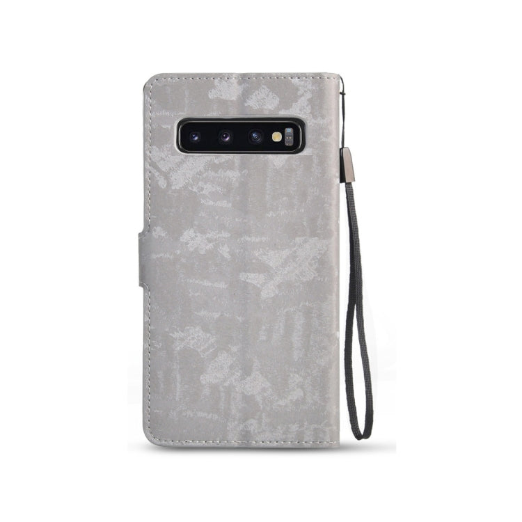 Horizontal Flip 3D Gradient Color PU + TPU Leather Case for Galaxy S10, with Holder & Card Slots & Photo frame