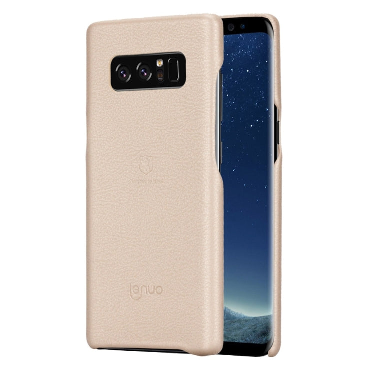 Lenuo for Galaxy Note 8 Litchi Texture PU + PC Paste Skin Protective Case