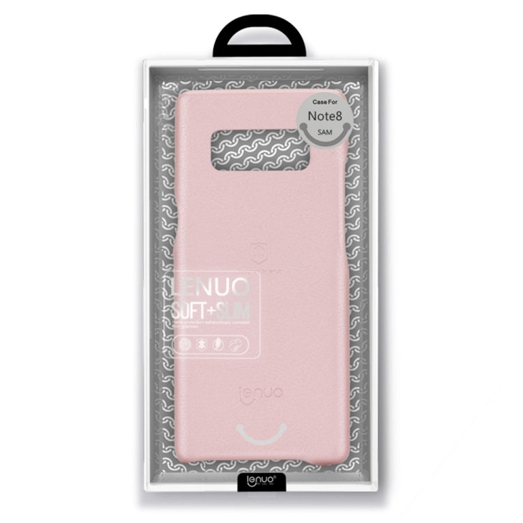 Lenuo for Galaxy Note 8 Litchi Texture PU + PC Paste Skin Protective Case