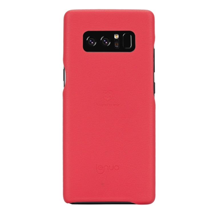 Lenuo for Galaxy Note 8 Litchi Texture PU + PC Paste Skin Protective Case