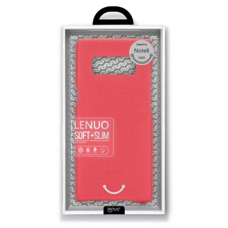 Lenuo for Galaxy Note 8 Litchi Texture PU + PC Paste Skin Protective Case