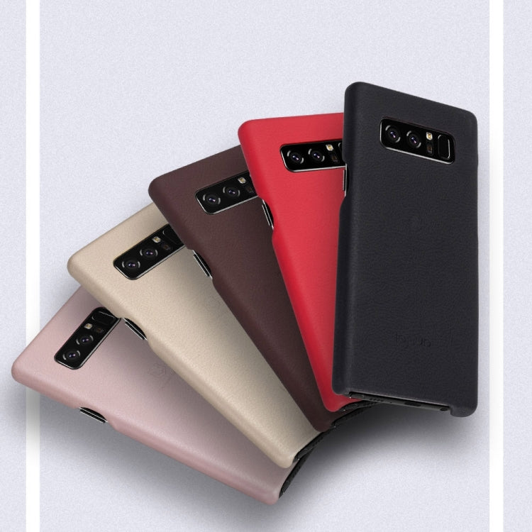Lenuo for Galaxy Note 8 Litchi Texture PU + PC Paste Skin Protective Case