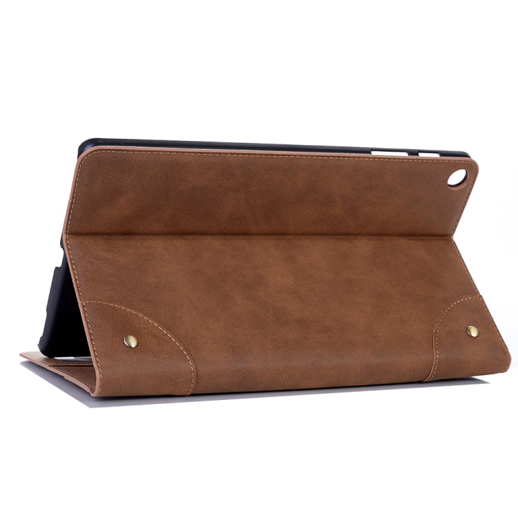 Retro Book Style Horizontal Flip Leather Case for Galaxy Tab A 10.1 (2019) T510 / T515,  with Holder & Card Slots & Wallet