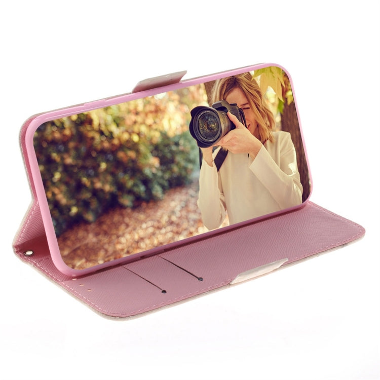 Magnolia Pattern 3D Coloured Drawing Horizontal Flip Leather Case for Galaxy A70, with Holder & Card Slots & Wallet
