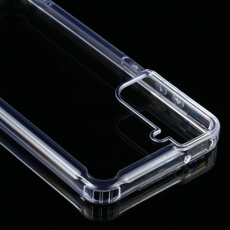 For Samsung Galaxy S21 FE Four-corner Shockproof Transparent TPU + PC Protective Case