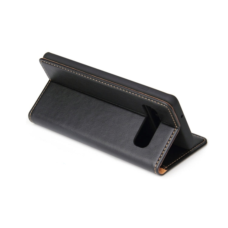 Dermis Texture PU Horizontal Flip Leather Case for Galaxy S10, with Holder & Card Slots & Wallet