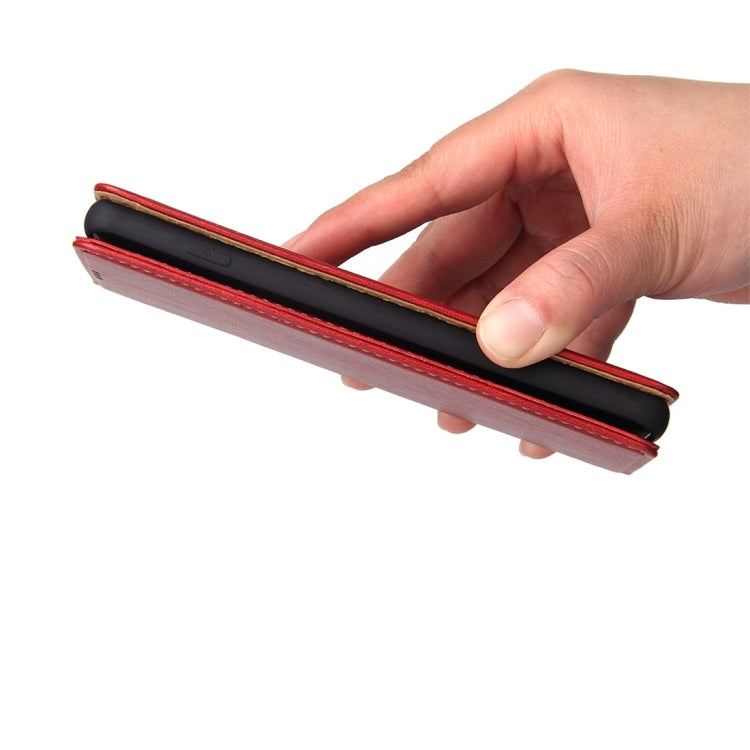 Dermis Texture PU Horizontal Flip Leather Case for Galaxy S10, with Holder & Card Slots & Wallet