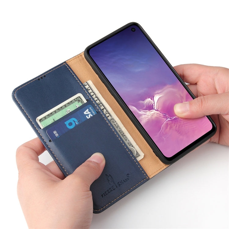 Dermis Texture PU Horizontal Flip Leather Case for Galaxy S10 E, with Holder & Card Slots & Wallet