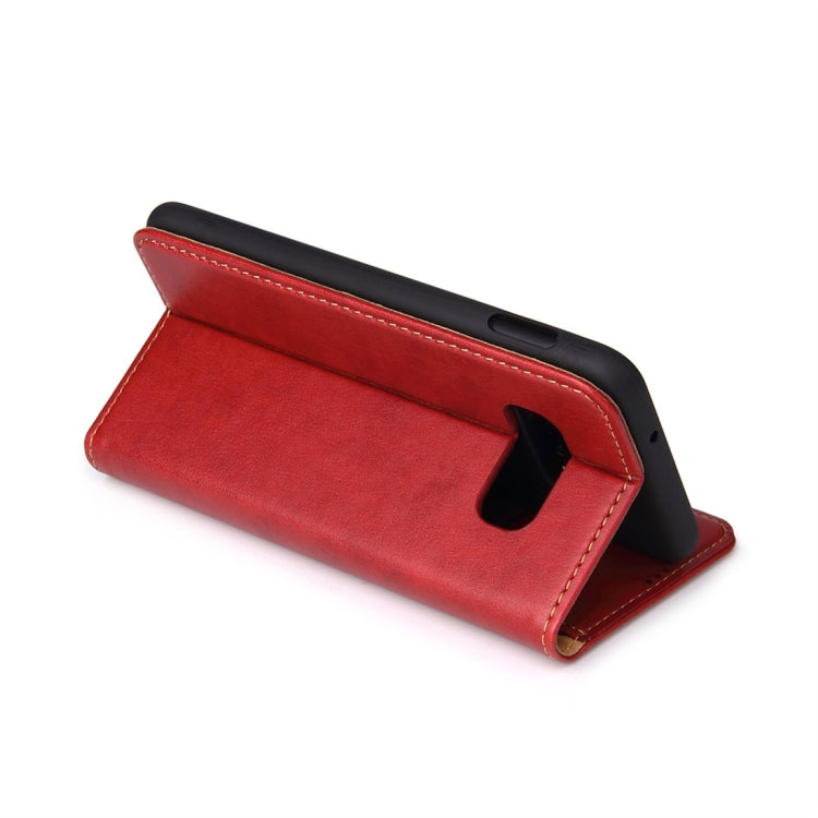 Dermis Texture PU Horizontal Flip Leather Case for Galaxy S10 E, with Holder & Card Slots & Wallet