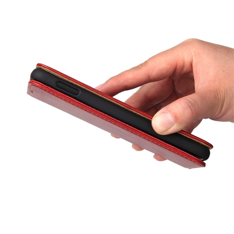 Dermis Texture PU Horizontal Flip Leather Case for Galaxy S10 E, with Holder & Card Slots & Wallet