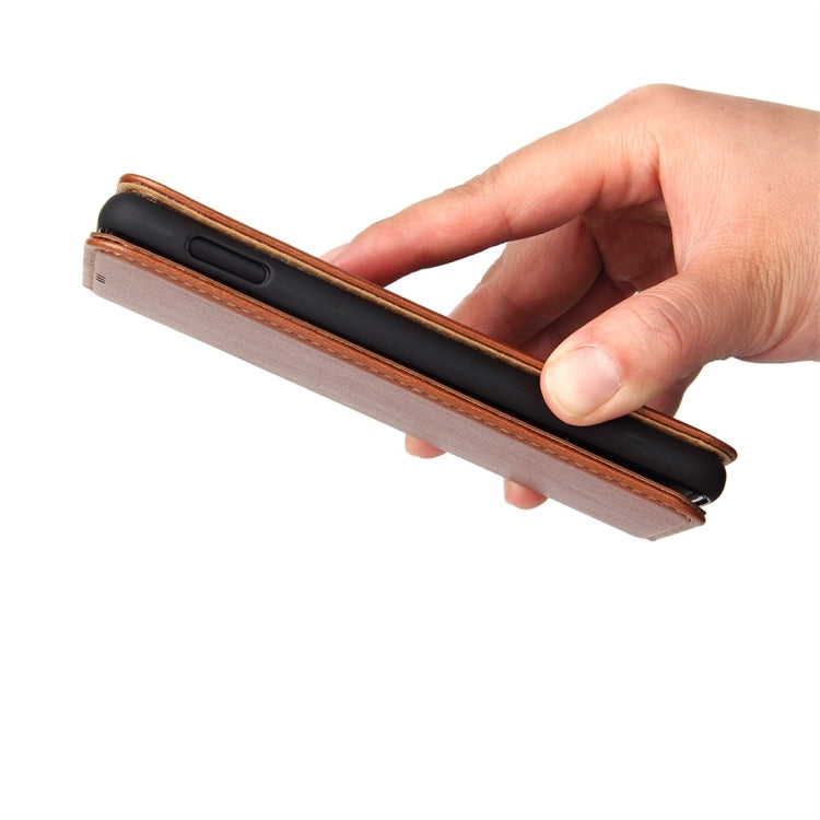 Dermis Texture PU Horizontal Flip Leather Case for Galaxy S10 E, with Holder & Card Slots & Wallet