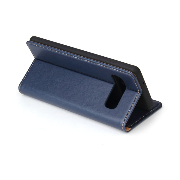Dermis Texture PU Horizontal Flip Leather Case for Galaxy S10 Plus, with Holder & Card Slots & Wallet