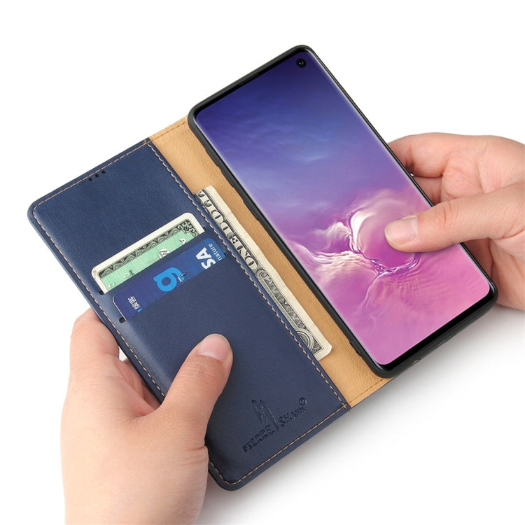 Dermis Texture PU Horizontal Flip Leather Case for Galaxy S10 Plus, with Holder & Card Slots & Wallet