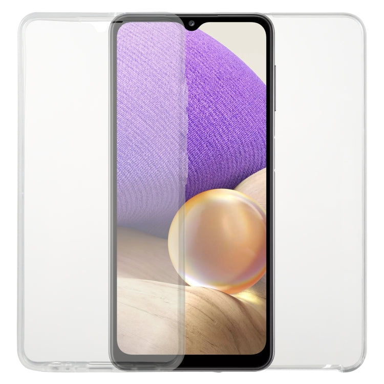 For Samsung Galaxy A32 5G PC+TPU Ultra-Thin Double-Sided All-Inclusive Transparent Mobile Phone Case