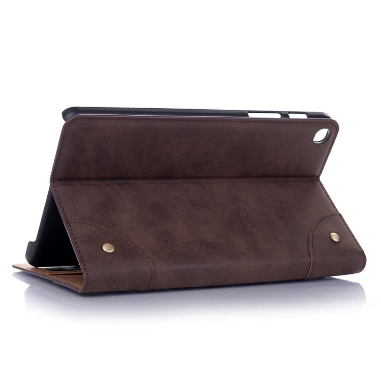Retro Book Style Horizontal Flip Leather Case for Galaxy Tab A 8 (2019) P200 / P205,  with Holder & Card Slots & Wallet