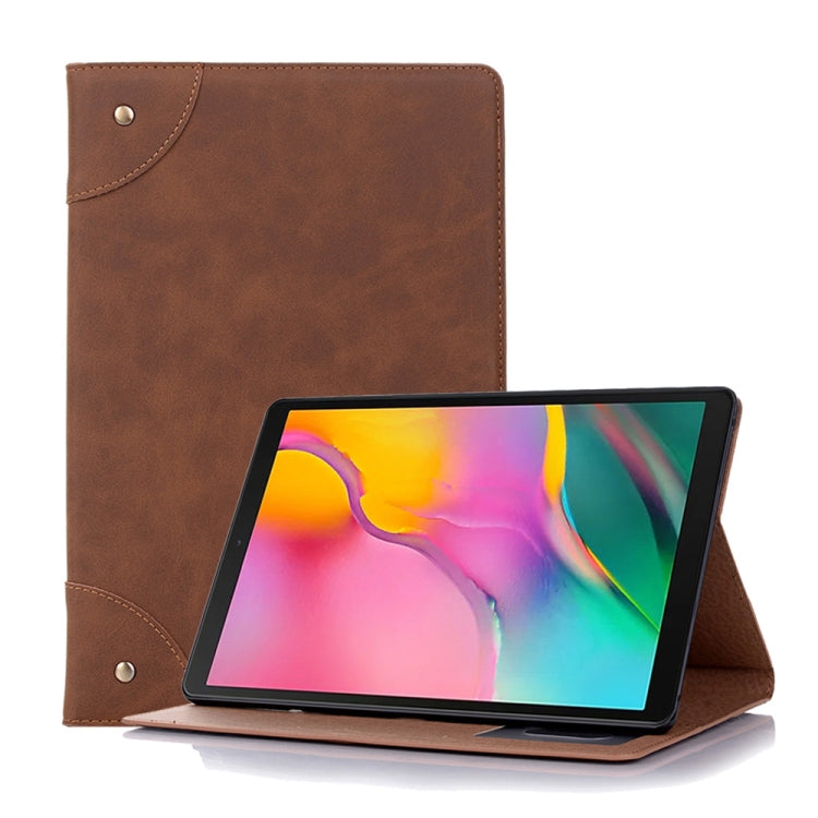 Retro Book Style Horizontal Flip Leather Case for Galaxy Tab S5e 10.5 T720 / T725,  with Holder & Card Slots & Wallet