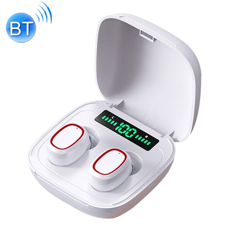 C1 Bluetooth 5.0 TWS Square Touch Digital Display True Wireless Bluetooth Earphone with Charging Box