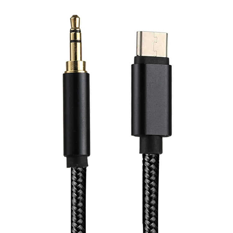 1m Weave Style Type-C Male to 3.5mm Male Audio Cable