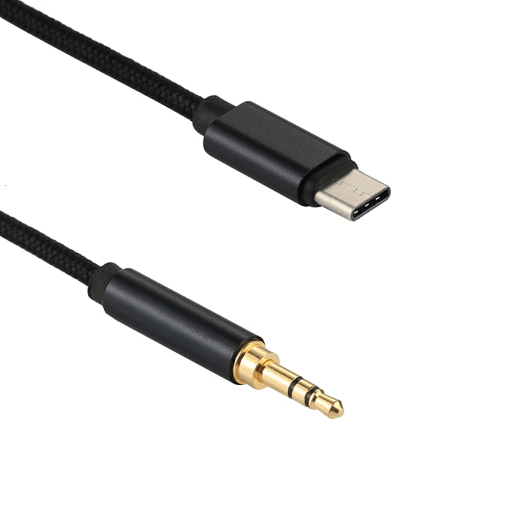 1m Weave Style Type-C Male to 3.5mm Male Audio Cable
