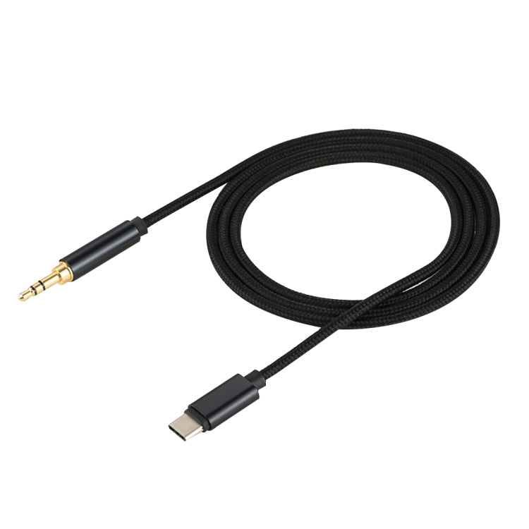 1m Weave Style Type-C Male to 3.5mm Male Audio Cable