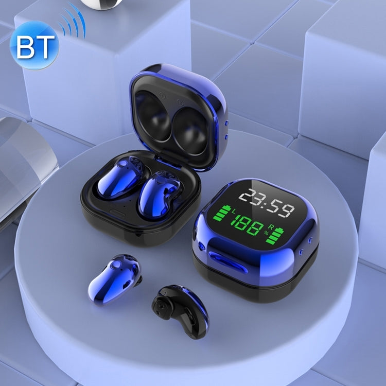 S6 Plus Bluetooth 5.0 TWS Touch Digital Display Mini Clock True Wireless Bluetooth Earphone with Charging Box