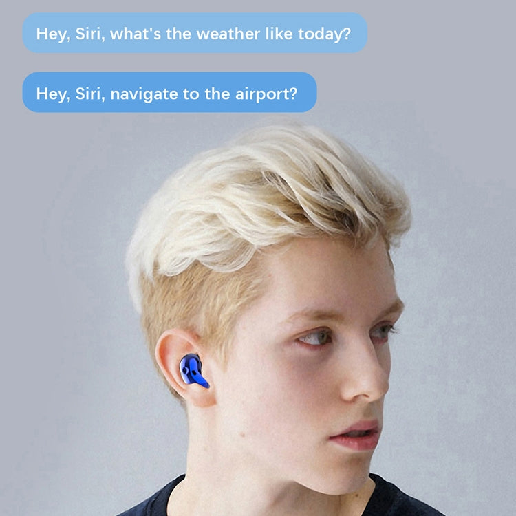 S6 Plus Bluetooth 5.0 TWS Touch Digital Display Mini Clock True Wireless Bluetooth Earphone with Charging Box
