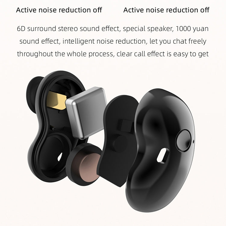 S6 Plus Bluetooth 5.0 TWS Touch Digital Display Mini Clock True Wireless Bluetooth Earphone with Charging Box