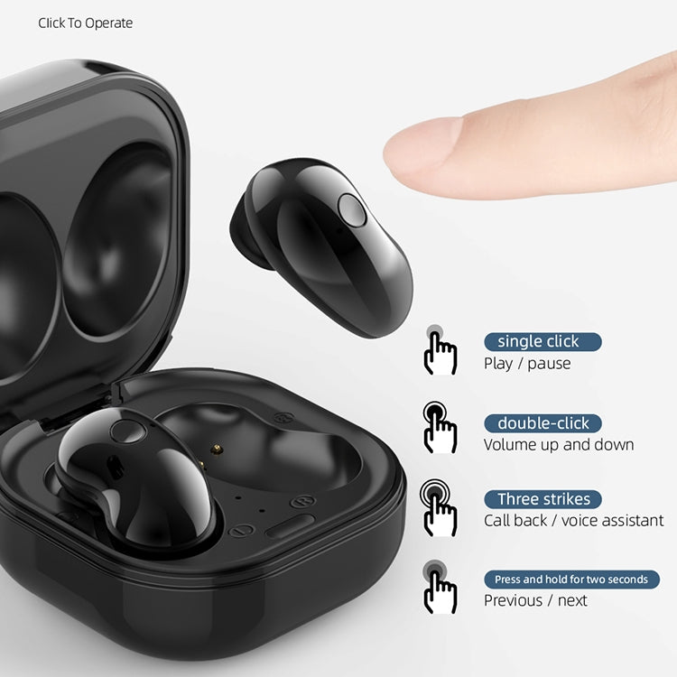 S6 Plus Bluetooth 5.0 TWS Touch Digital Display Mini Clock True Wireless Bluetooth Earphone with Charging Box