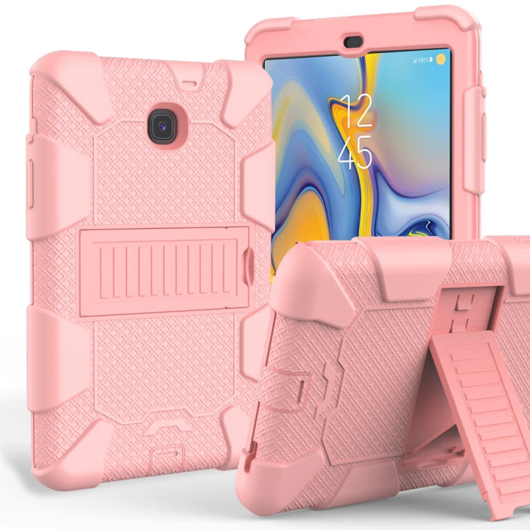 Shockproof Two-color Silicone Protection Shell for Galaxy Tab A 8.0 (2018) T387, with Holder