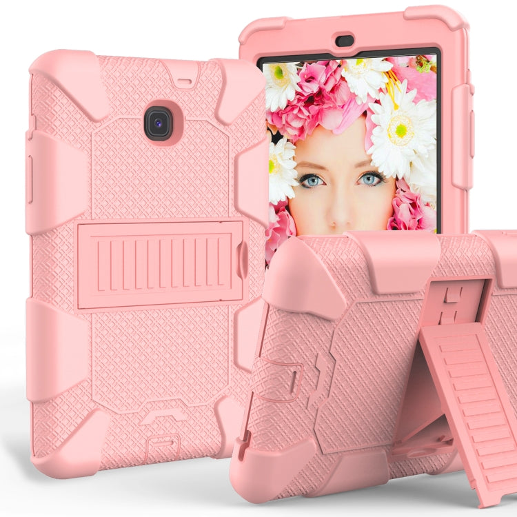 Shockproof Two-color Silicone Protection Shell for Galaxy Tab A 8.0 (2018) T387, with Holder