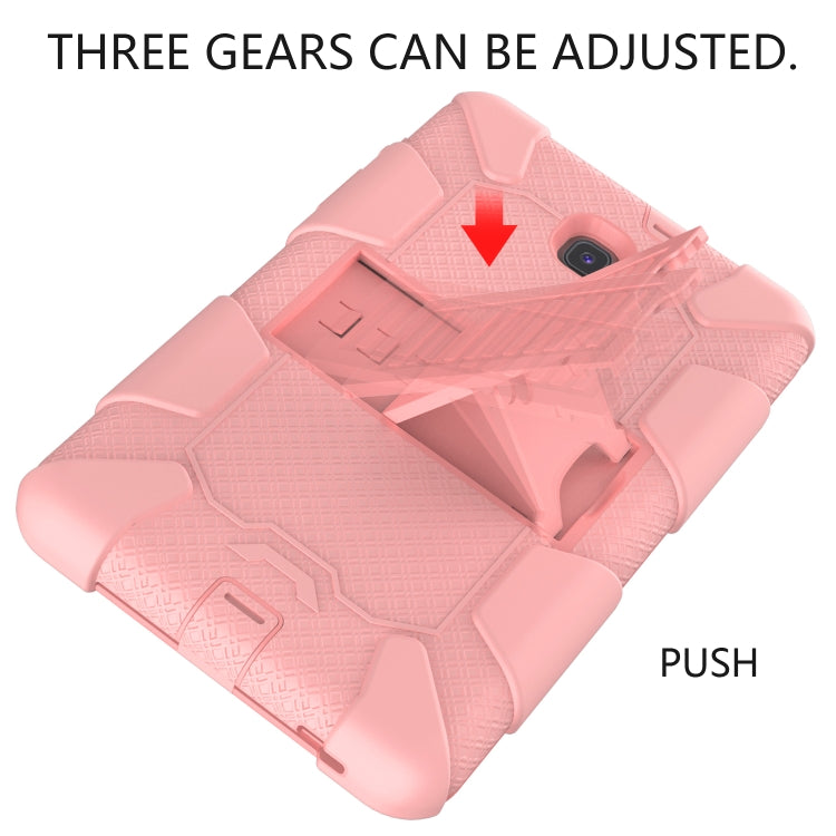 Shockproof Two-color Silicone Protection Shell for Galaxy Tab A 8.0 (2018) T387, with Holder