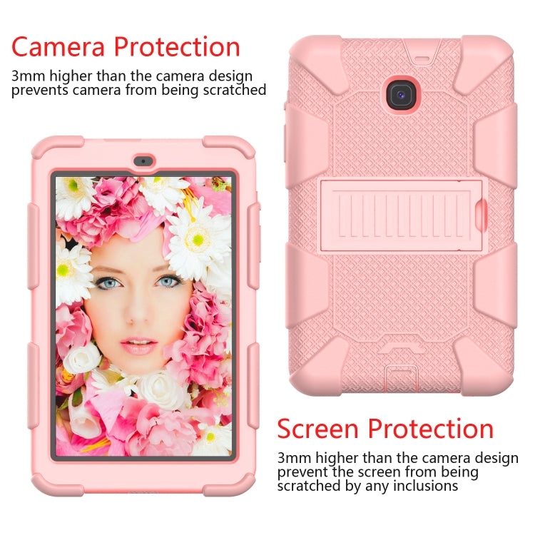 Shockproof Two-color Silicone Protection Shell for Galaxy Tab A 8.0 (2018) T387, with Holder