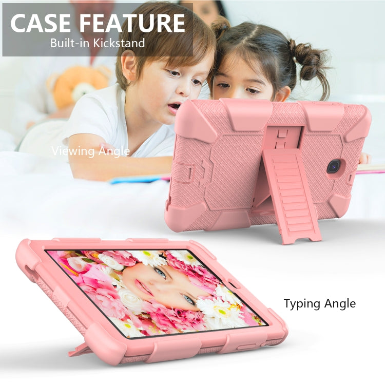 Shockproof Two-color Silicone Protection Shell for Galaxy Tab A 8.0 (2018) T387, with Holder