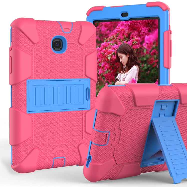 Shockproof Two-color Silicone Protection Shell for Galaxy Tab A 8.0 (2018) T387, with Holder