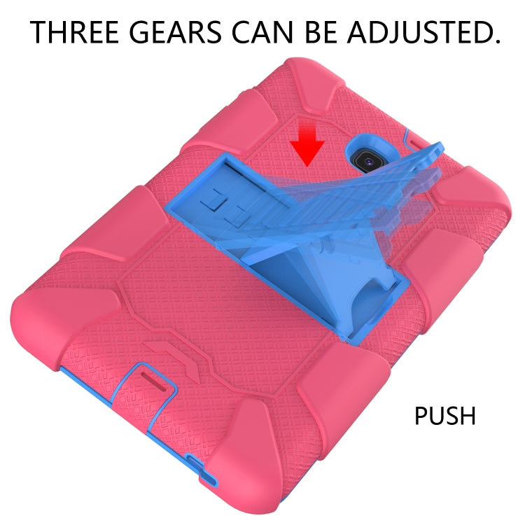 Shockproof Two-color Silicone Protection Shell for Galaxy Tab A 8.0 (2018) T387, with Holder