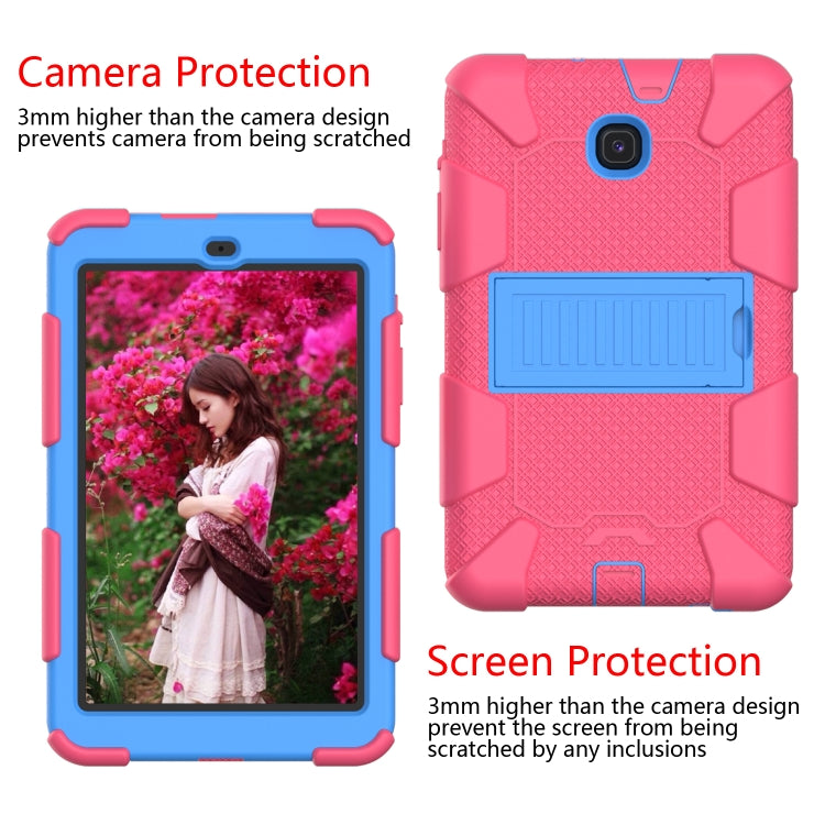 Shockproof Two-color Silicone Protection Shell for Galaxy Tab A 8.0 (2018) T387, with Holder